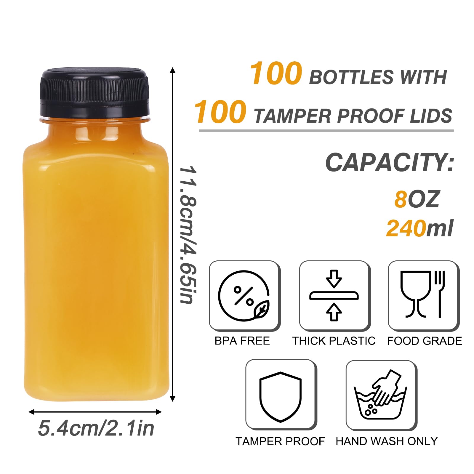 TOMNK embudo y cepillo incluidos para facilitar la limpieza de botellas