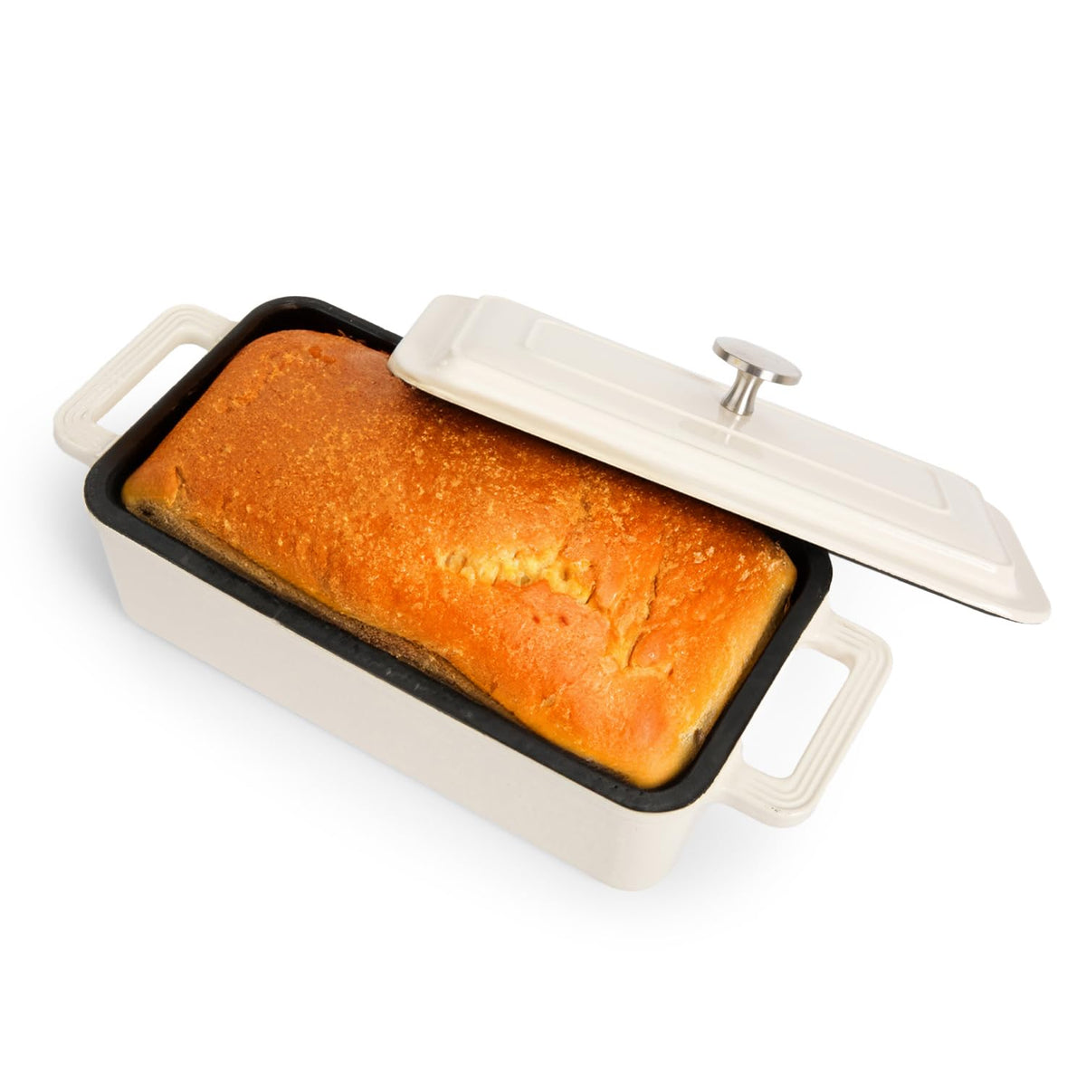 TOMO horno de hierro fundido frontal, ideal para pan artesanal con corteza crujiente.