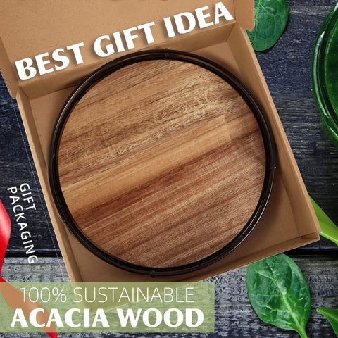 Tomoaza grano natural de acacia aporta textura cálida a la cocina.