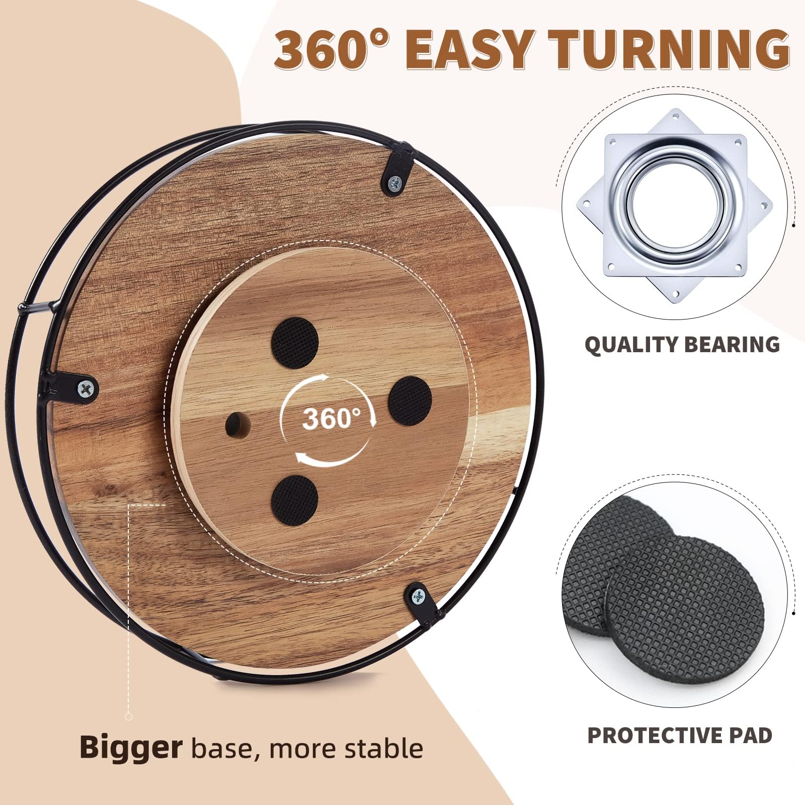 Tomoaza rotación 360 grados facilita obtener condimentos sin esfuerzo.