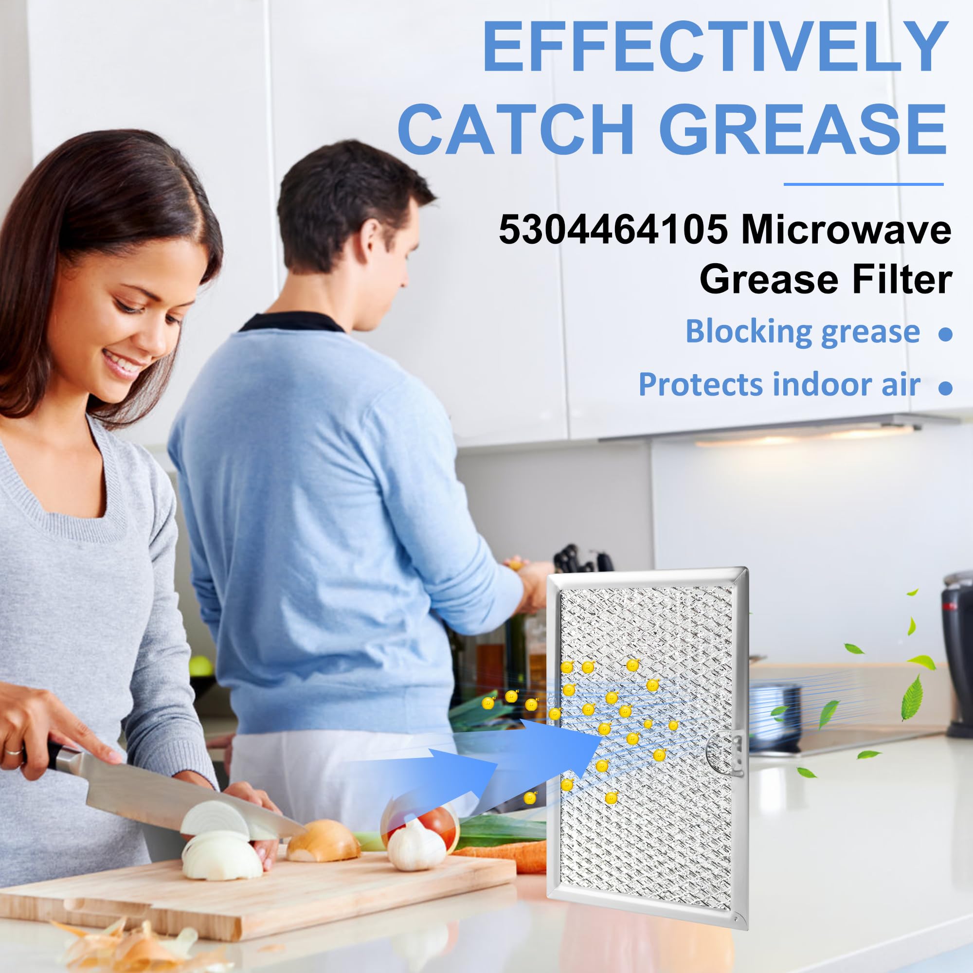 TOMOON filtro de grasa 5304509444, instalación rápida y compatible con Frigidaire.