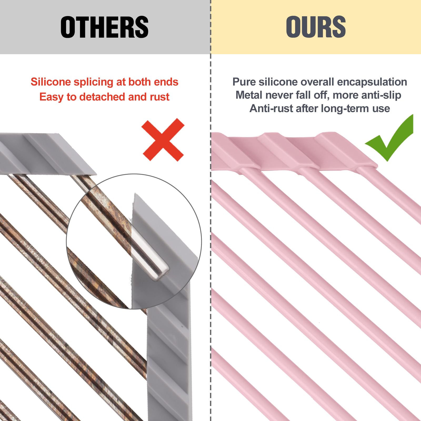 Tomorotec borde de silicona reforzado para mayor seguridad y durabilidad.