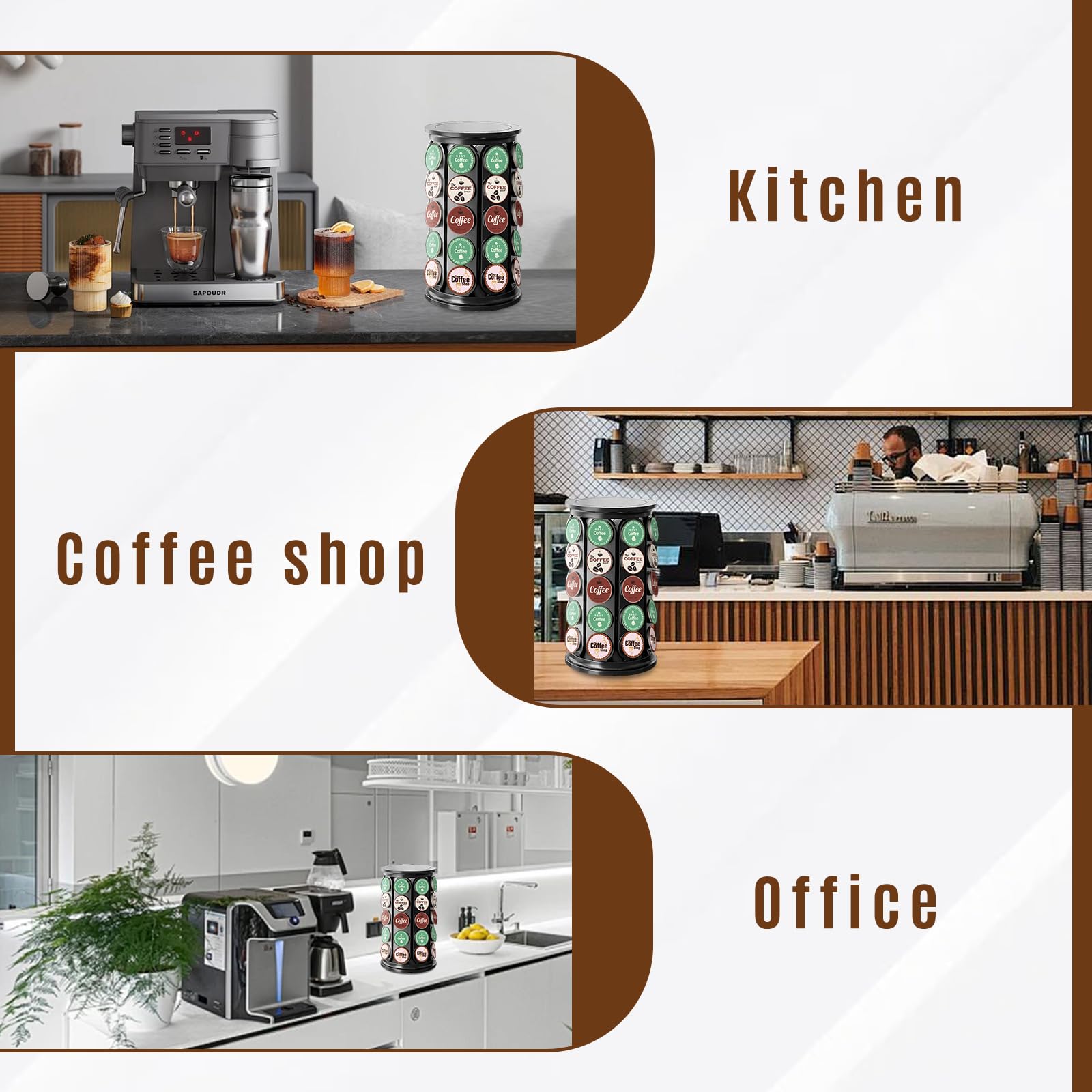 TOMSHUB ahorro de espacio en encimera, diseño compacto para cocinas pequeñas.