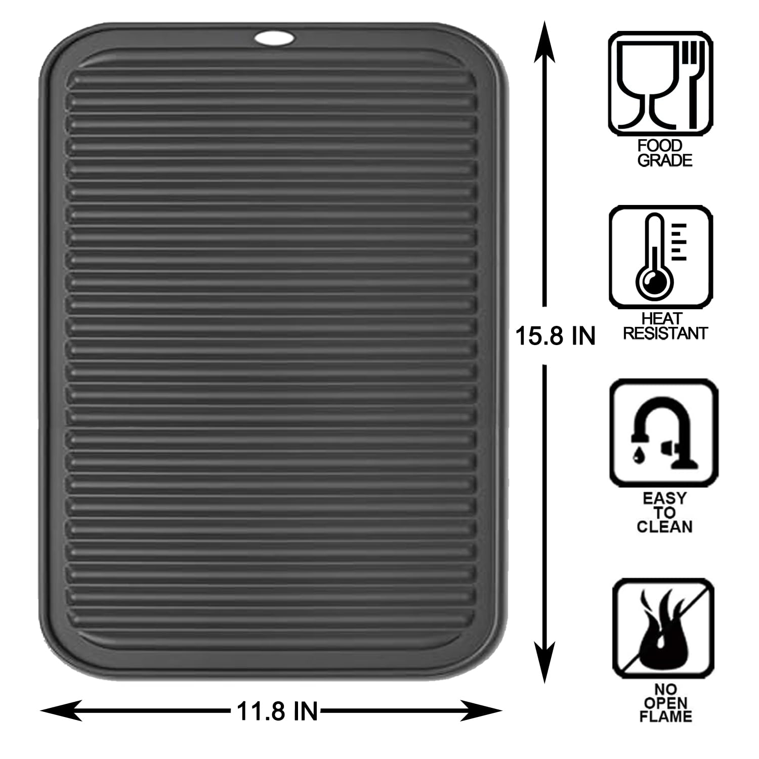 Tonbbow posaplatos extragrande apto para lavavajillas y fácil de limpiar.