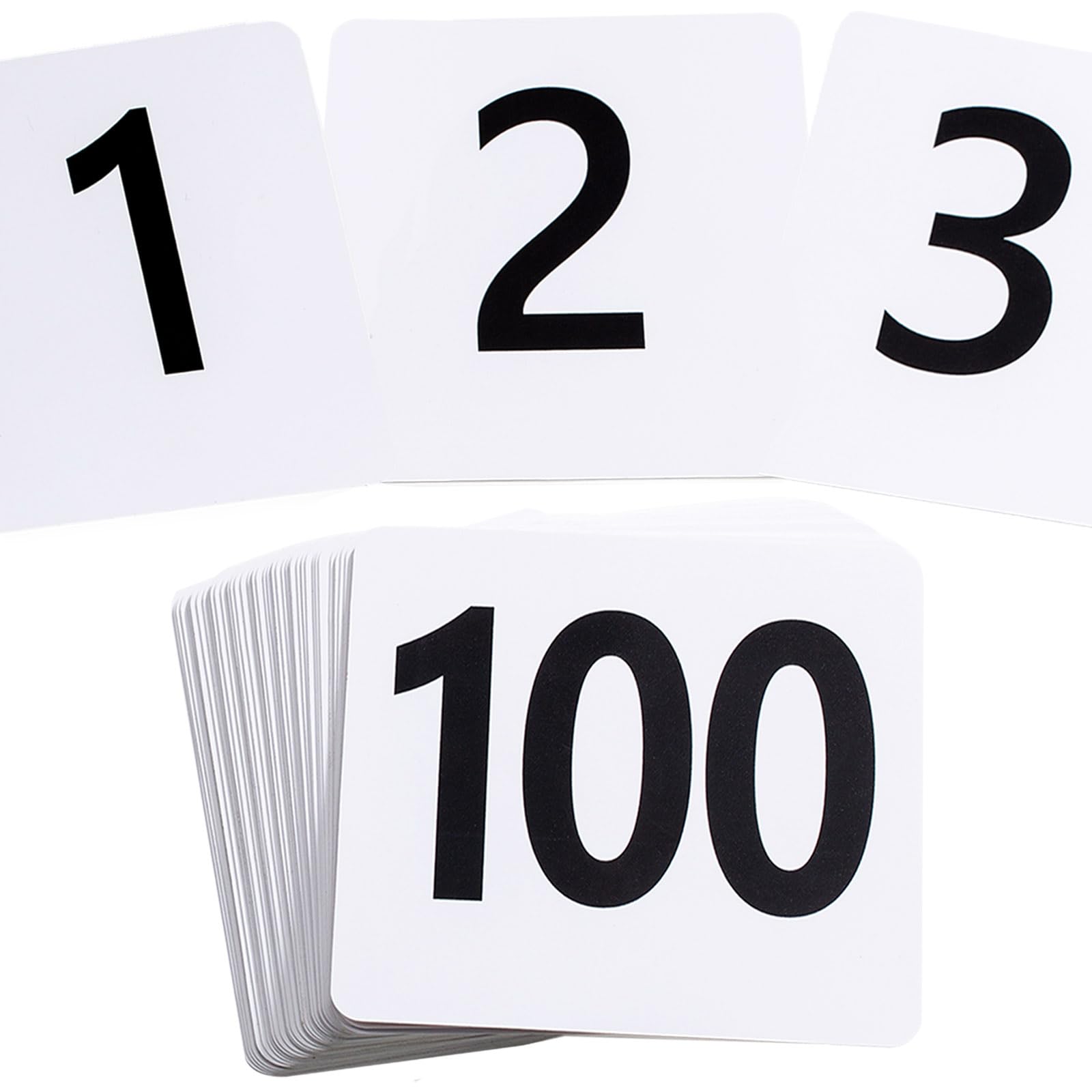 Toncoo números de mesa 1-100, lectura doble cara para bodas.