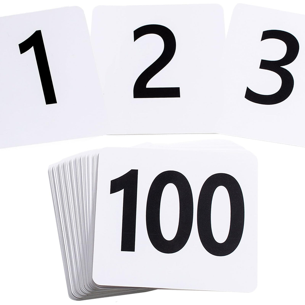 Toncoo números de mesa 1-100, lectura doble cara para bodas.