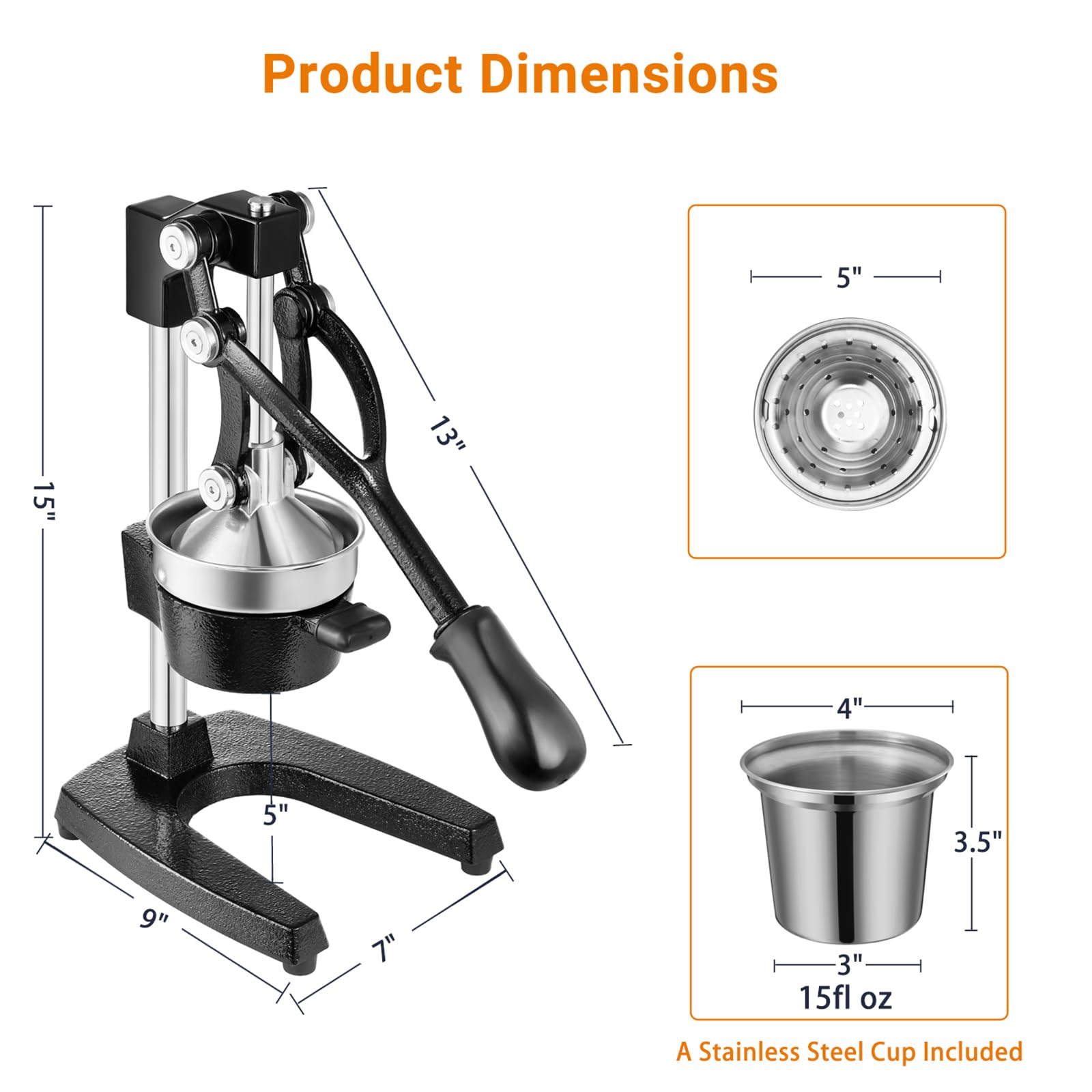 Piezas desmontables de TONGCHANT en acero inoxidable para limpieza rápida