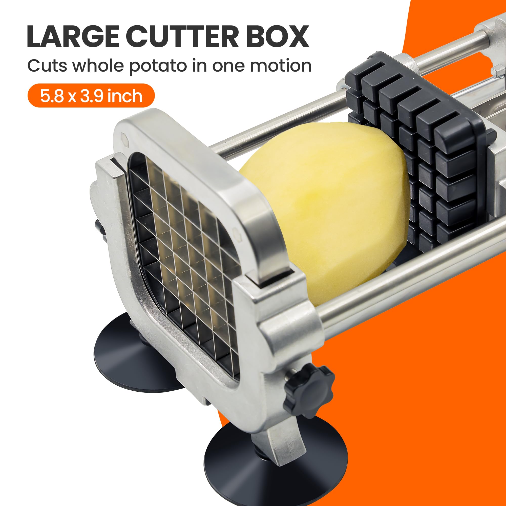 Tongdayi cortador de patatas en acero inoxidable para uso profesional.