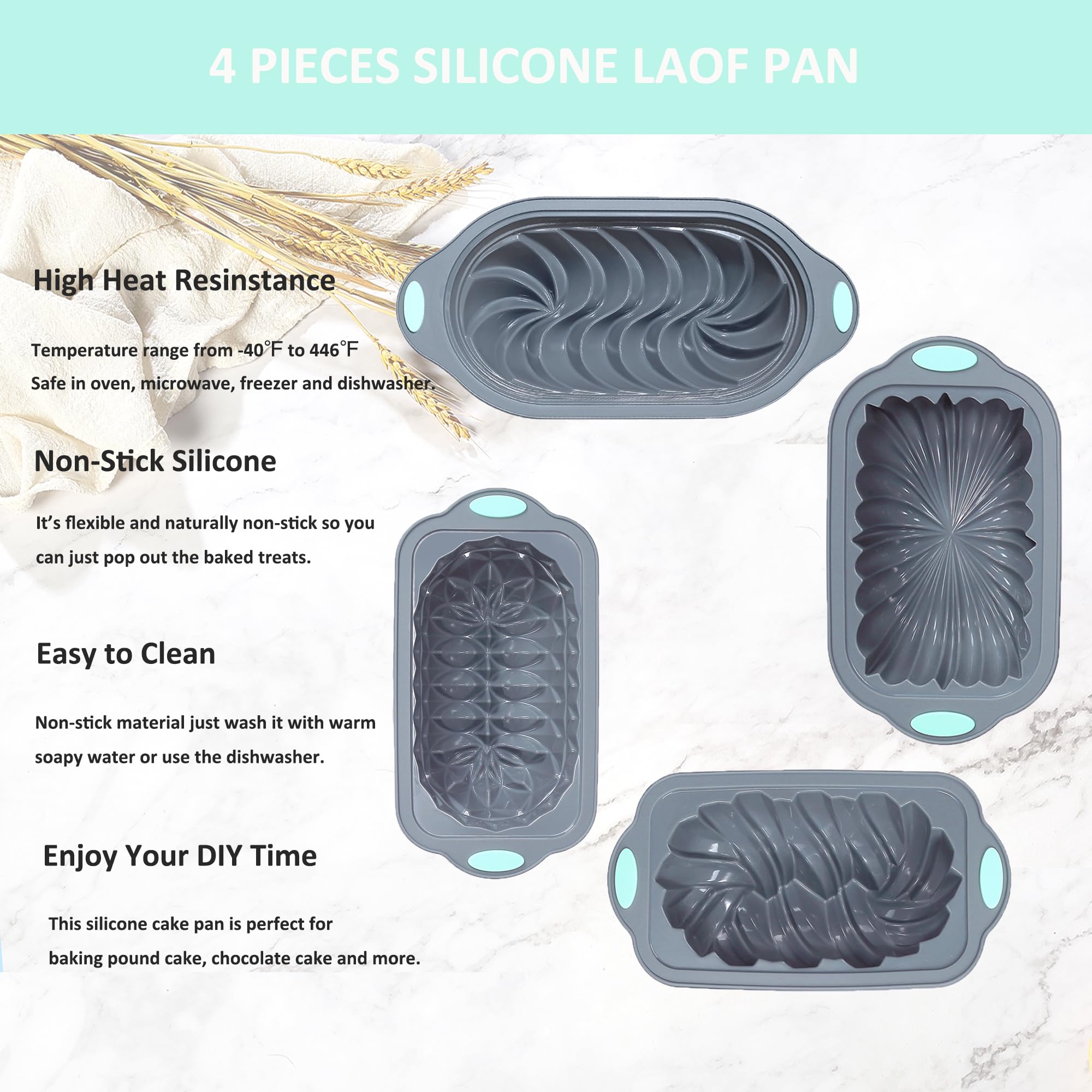 Tongjude moldes silicona mantenimiento sencillo para cocina
