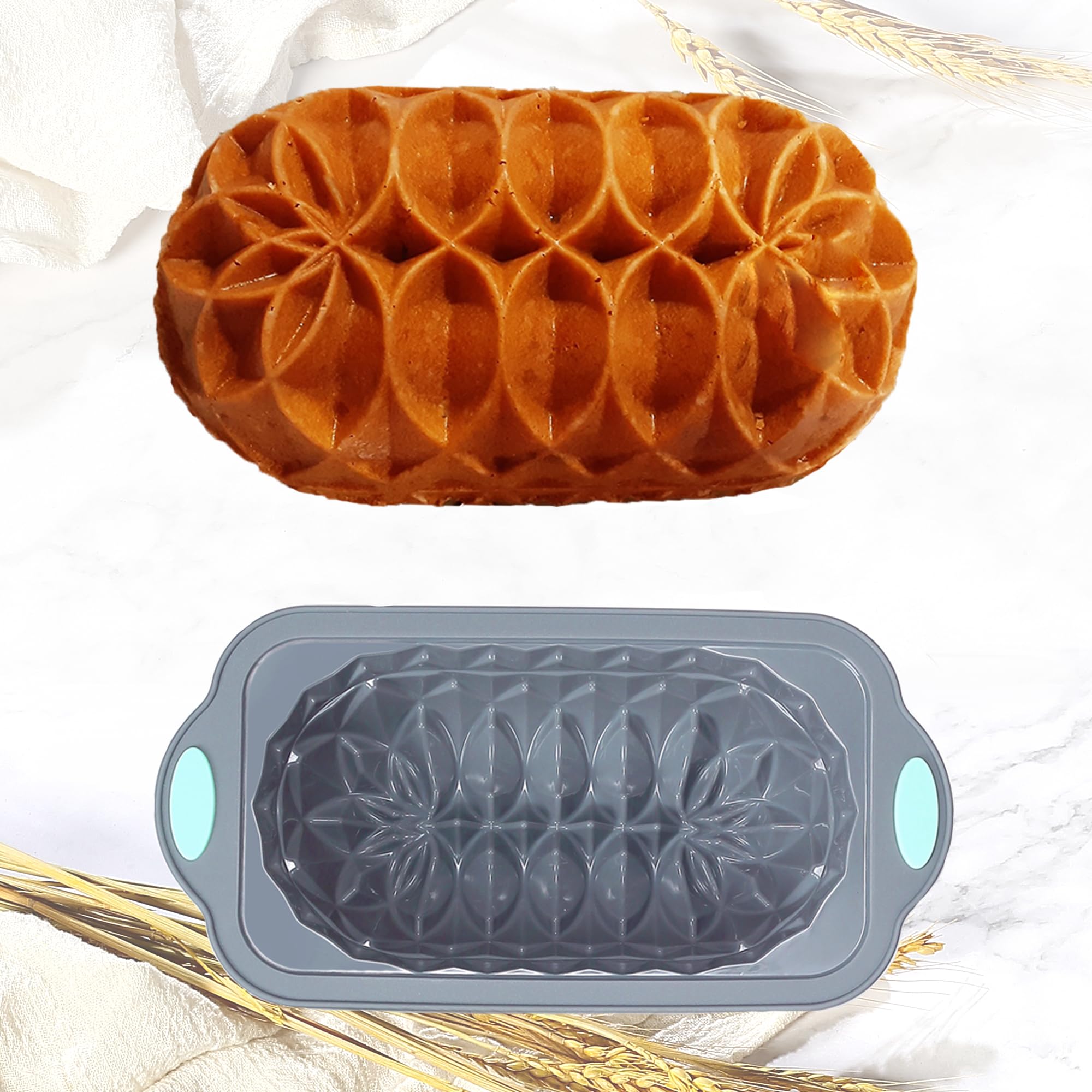 Tongjude pan-de-lasagna-silicona, capas horneadas sin pegar.