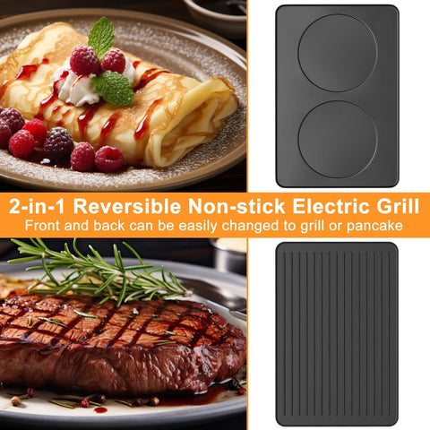 TONZE Raclette Table Grill, 8 moldes de queso para comidas compartidas.