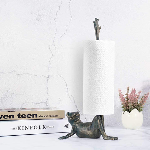 Tooarts sapo porta-papel en la encimera, ahorro de espacio diario.