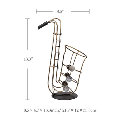 Diseño retro chic Tooarts saxofón, decoración de mesa