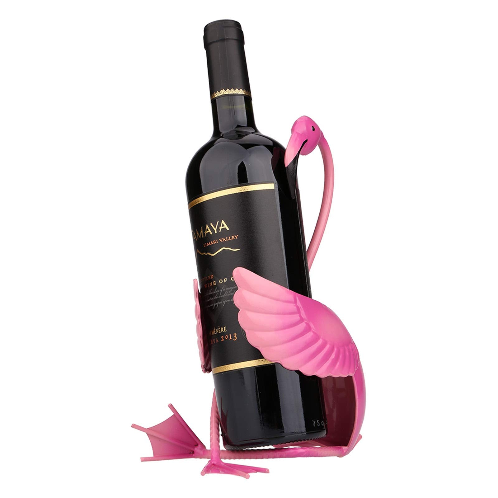 Tooarts sostén de vino flamenco de metal, práctico y decorativo para la mesa.