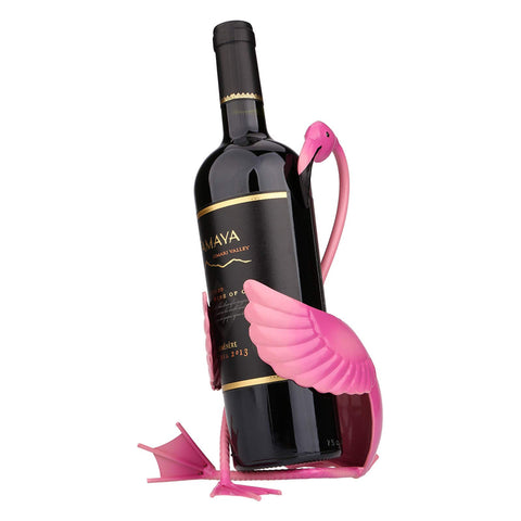 Tooarts sostén de vino flamenco de metal, práctico y decorativo para la mesa.