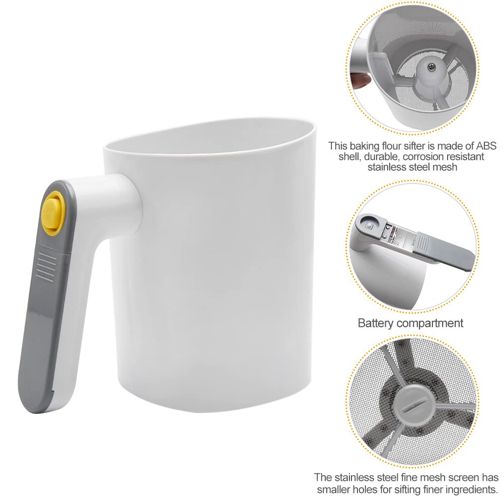 Capacidad de 4 tazas en el tamiz eléctrico Tookie para lotes medianos.