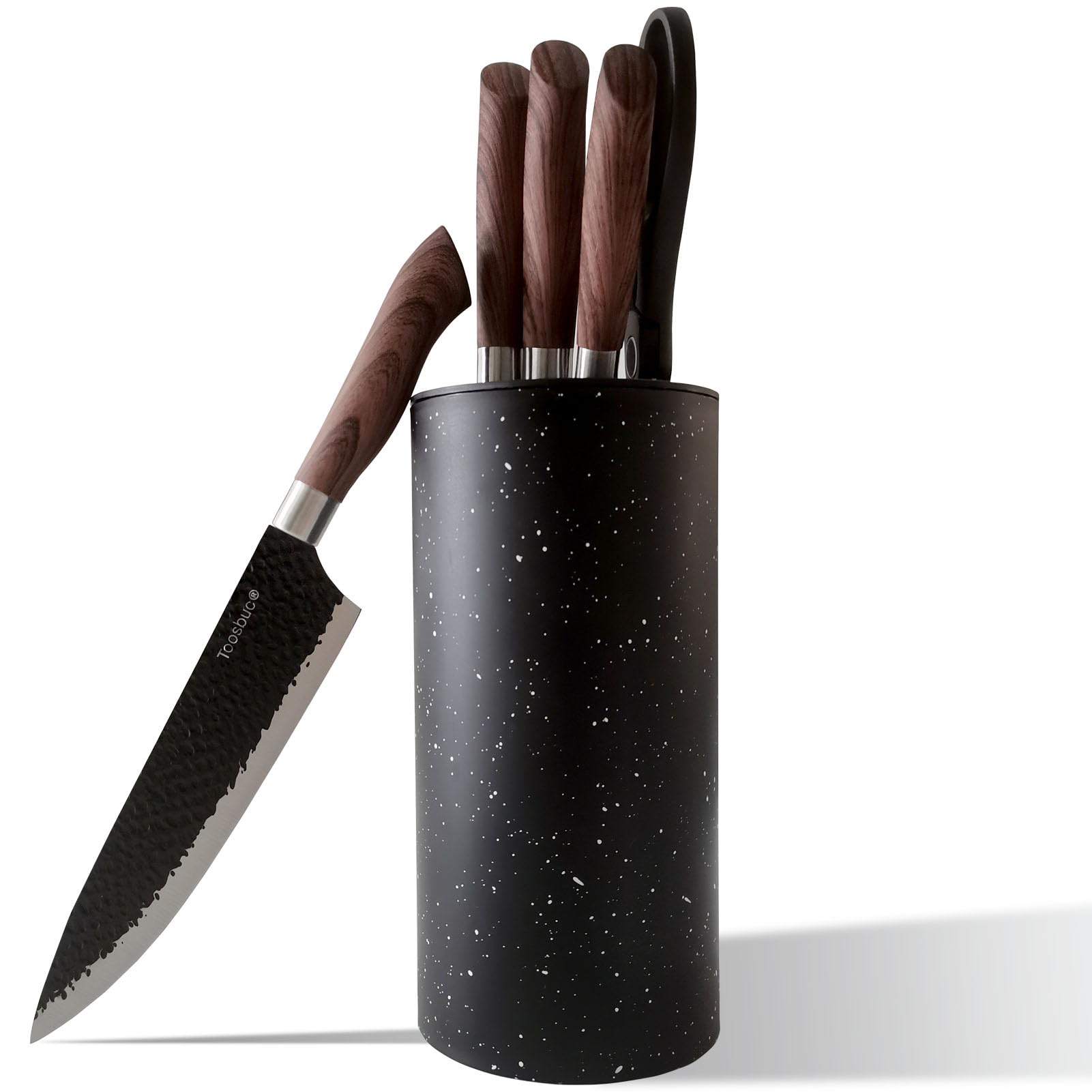 Toosbuc: juego de cuchillos con bloque universal para cocina ordenada y segura