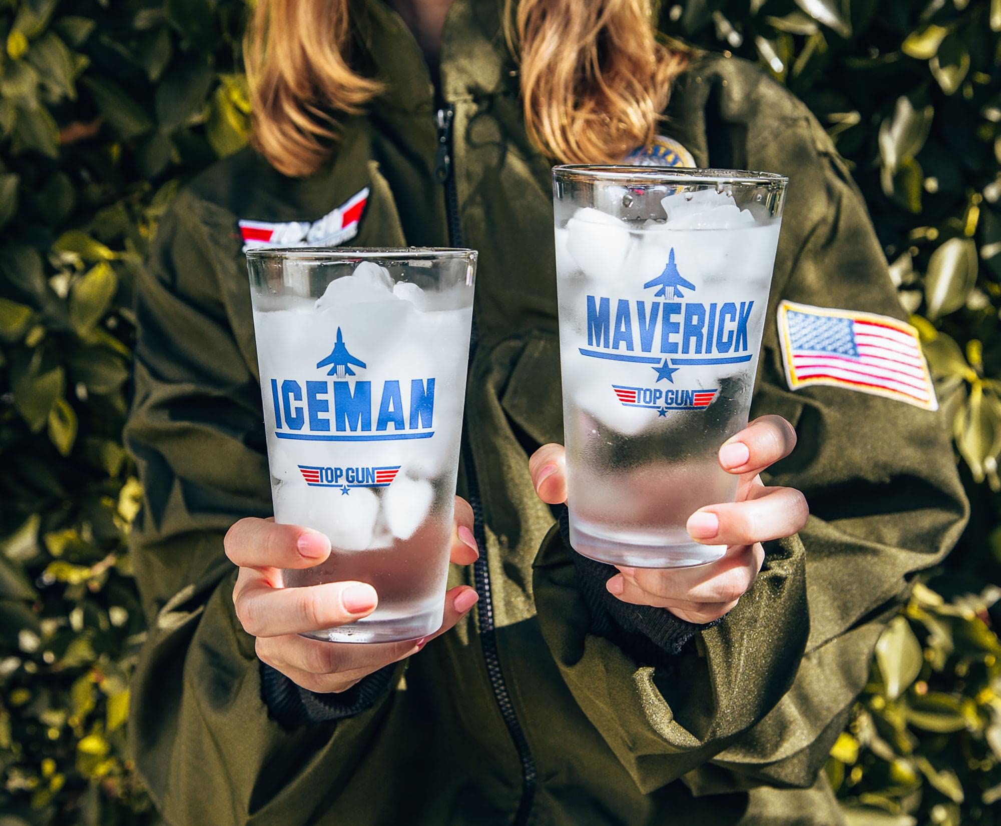 Vaso TOP GUN Maverick Iceman con bebida para bebidas frías y templadas