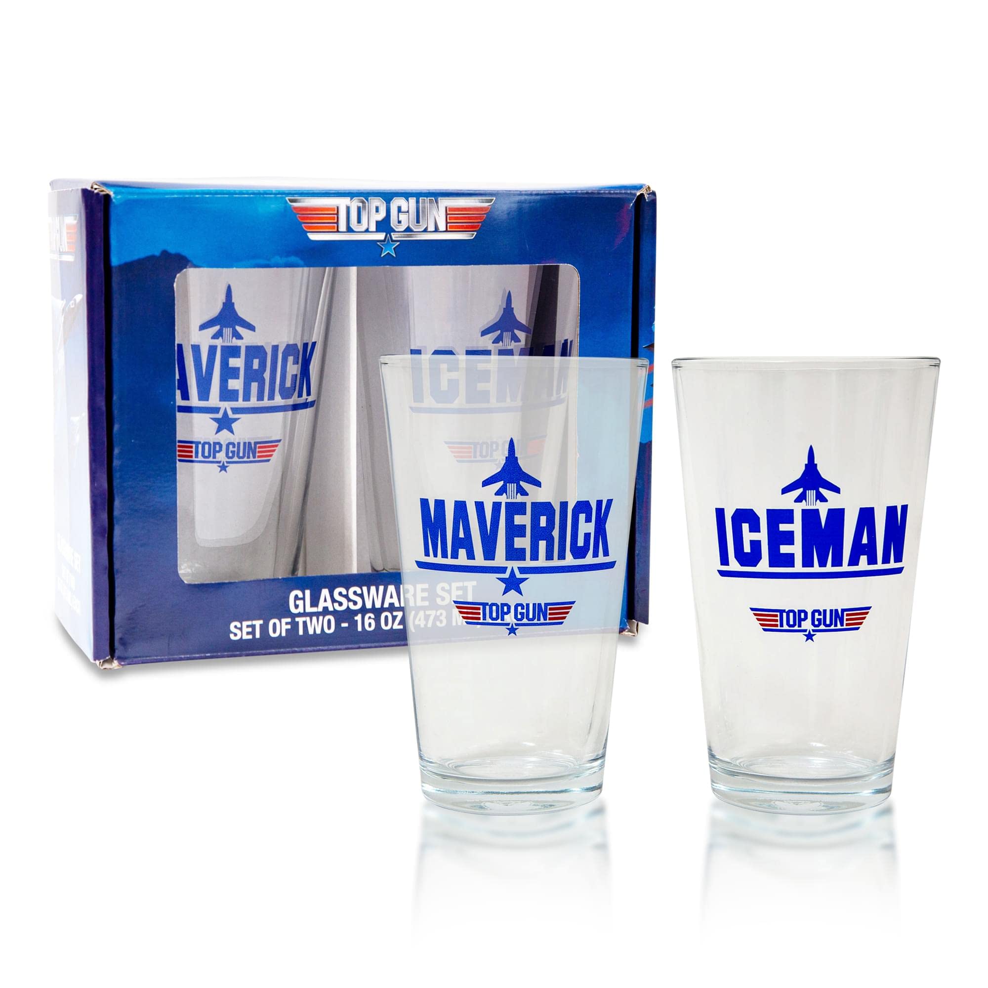Vaso TOP GUN Maverick Iceman detalle borde para beber cómodo