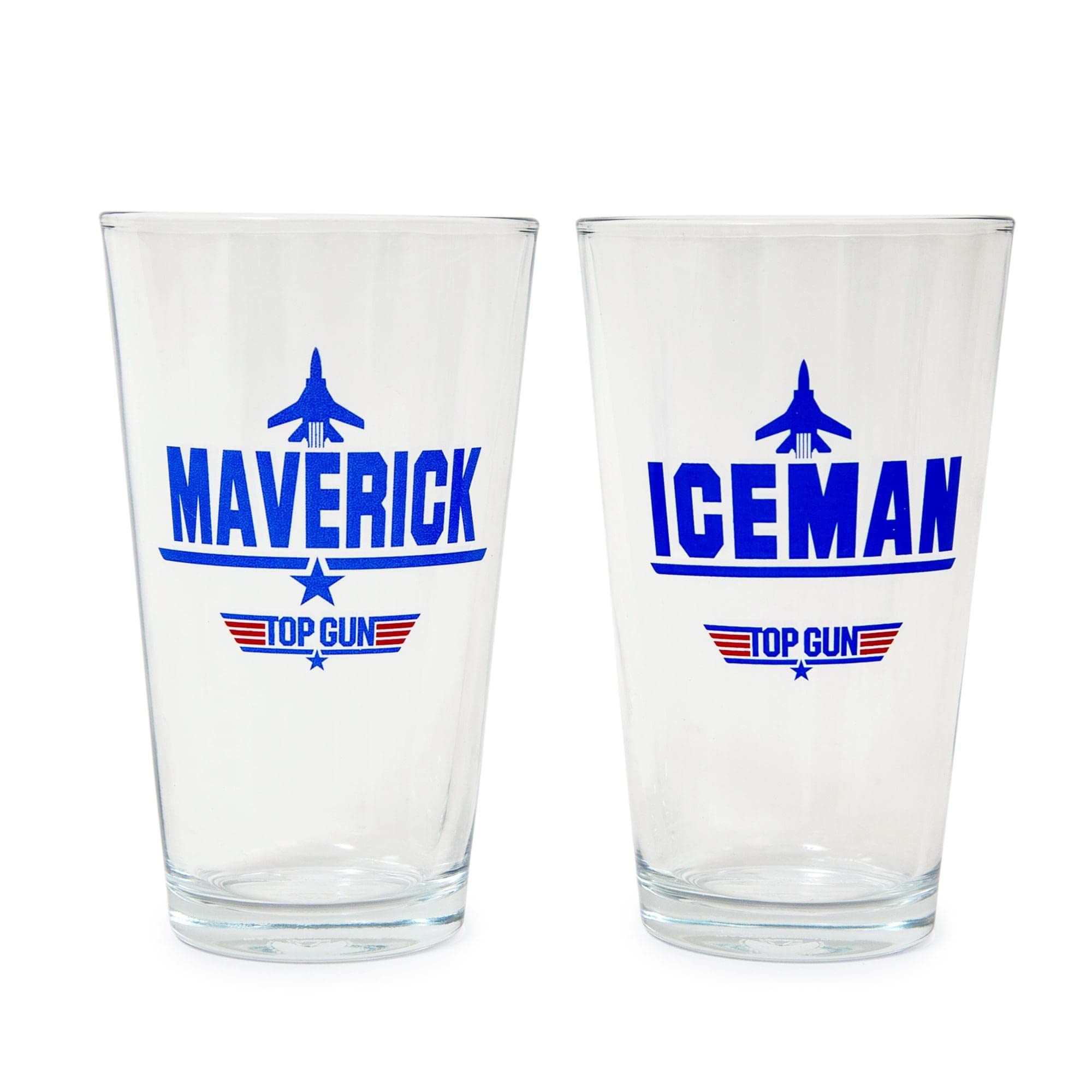 Vaso TOP GUN Maverick Iceman de frente para brindar con estilo en casa