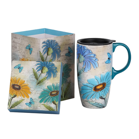 Topadorn taza cerámica para llevar con caja coordinada, regalo listo para cualquier ocasión.