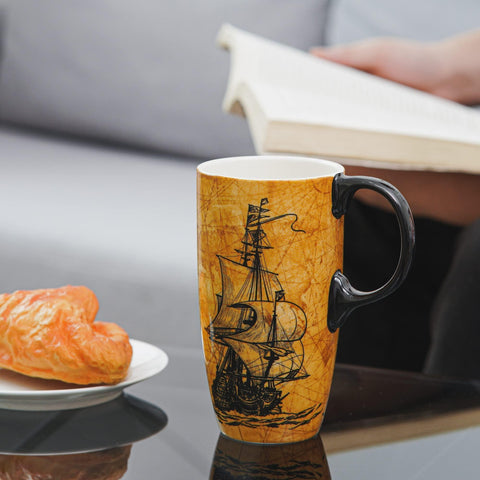 Topadorn taza cerámica 17 oz con gran capacidad