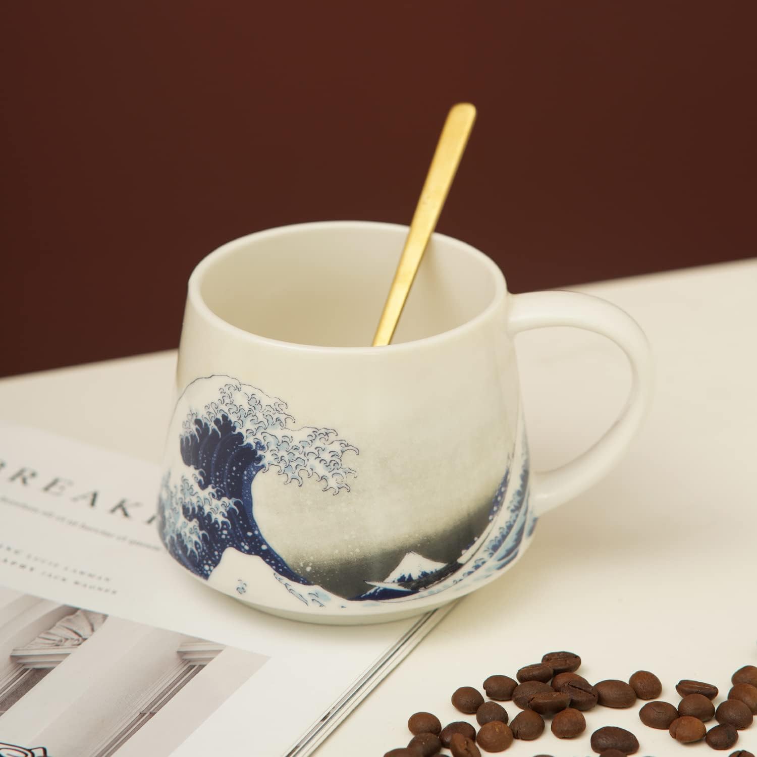 Topadorn taza cerámica apta para microondas y lavavajillas