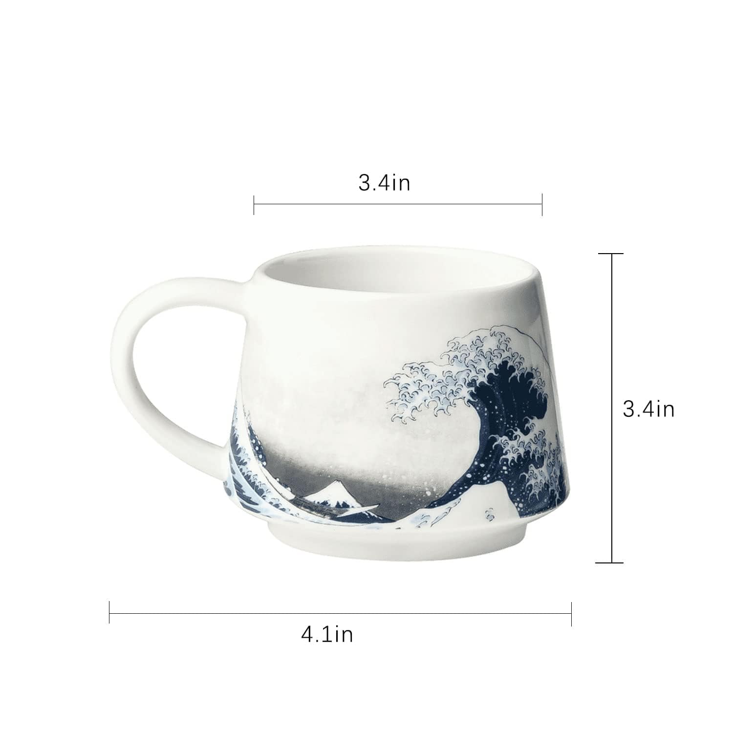 Topadorn taza cerámica de 12 onzas para bebidas calientes
