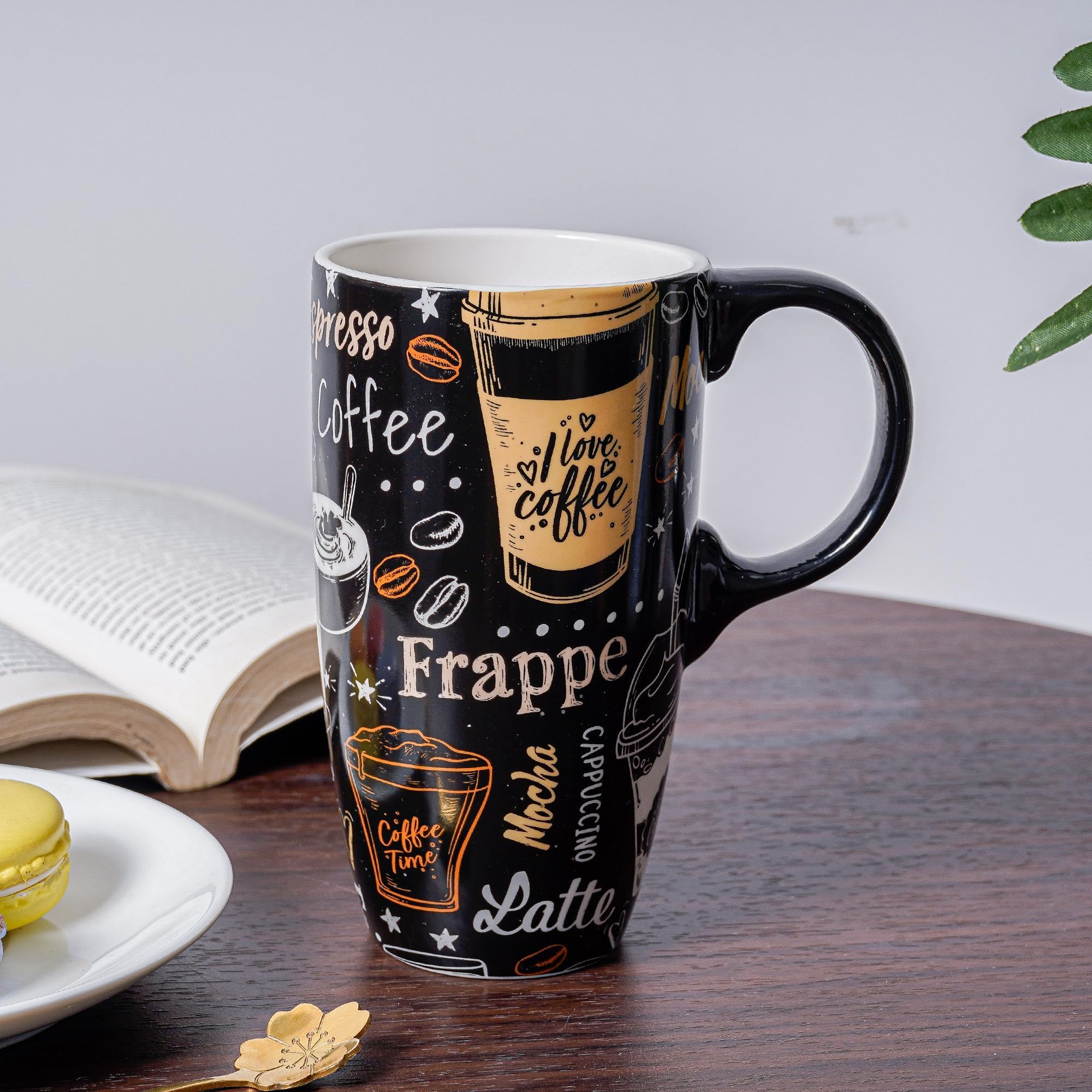 Topadorn taza para bebidas frías o calientes, versátil para cualquier momento.