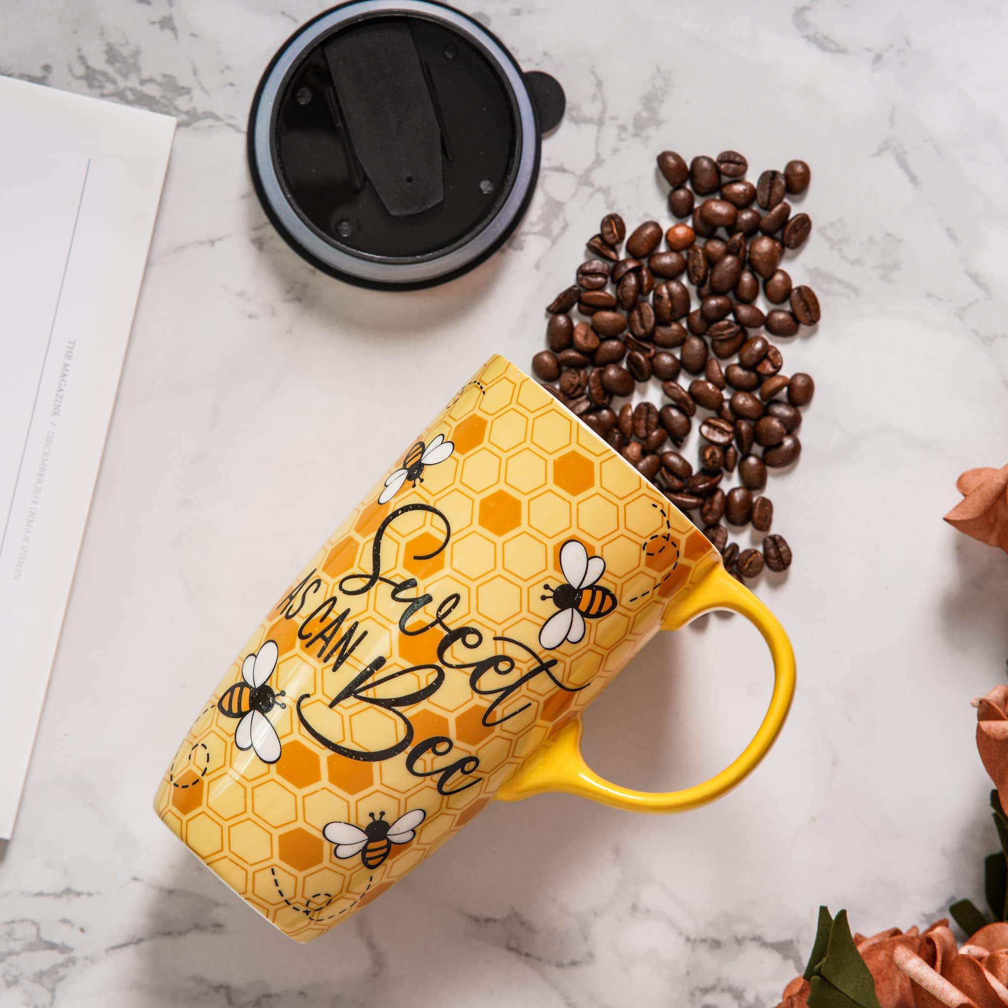 Topadorn taza cerámica de viaje con diseño único, ideal como regalo práctico y con estilo.