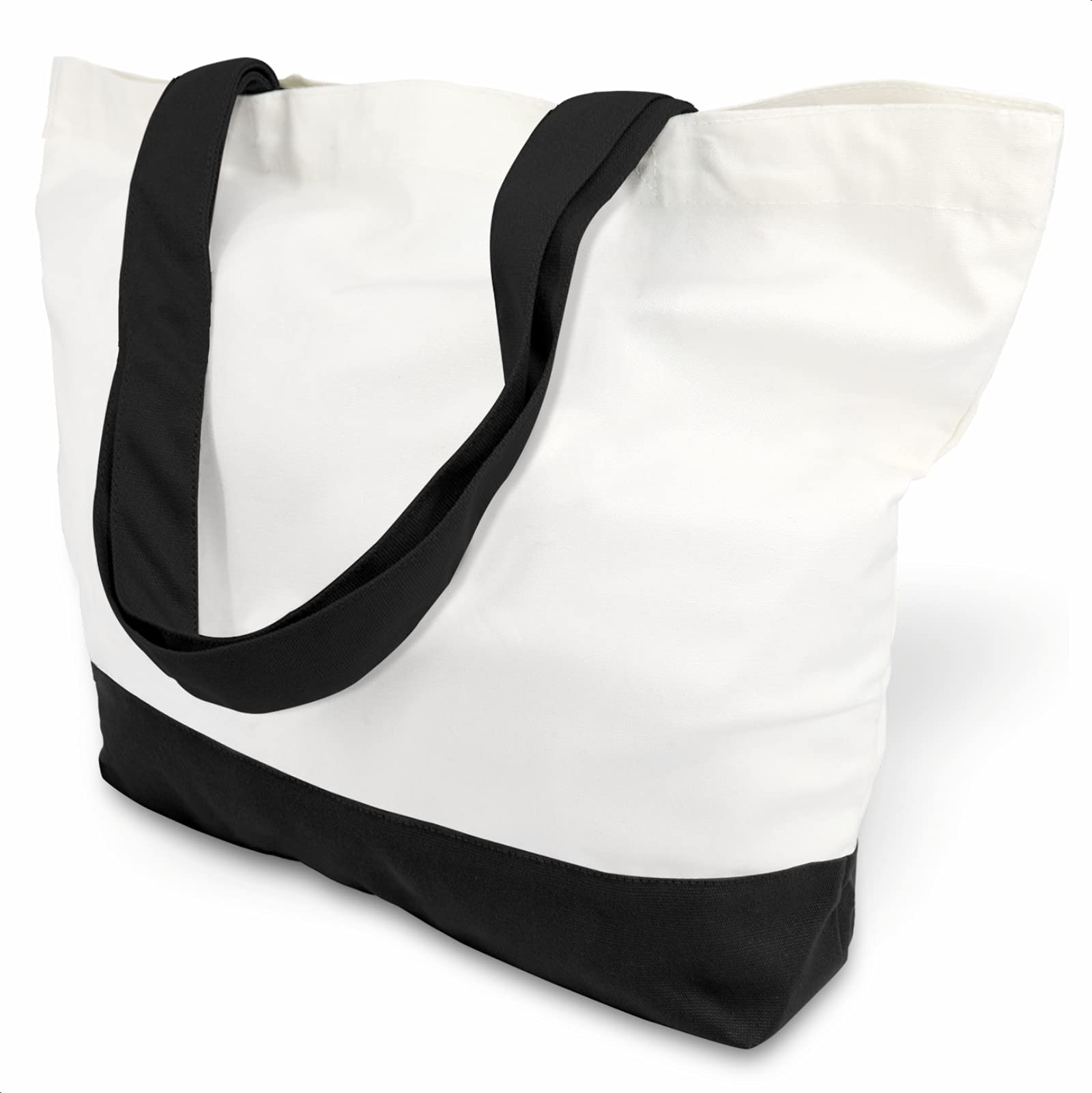 TOPDesign bolsa de lona gigante para compras y proyectos creativos.