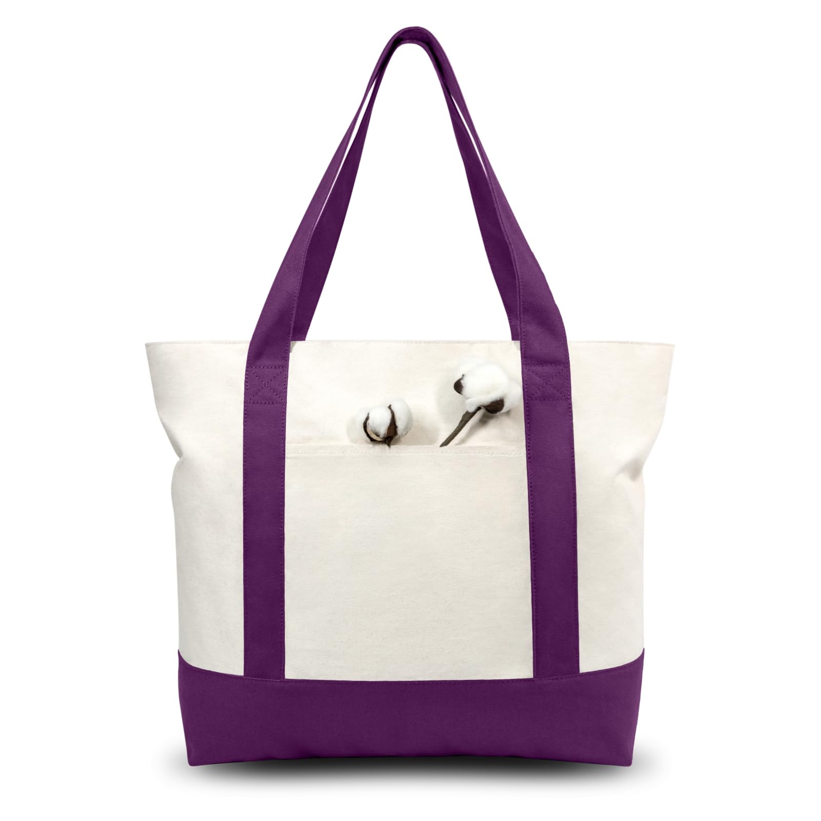 TOPDesign bolsa de lona 1 pieza con bolsillo externo, ideal para organizar artículos pequeños.