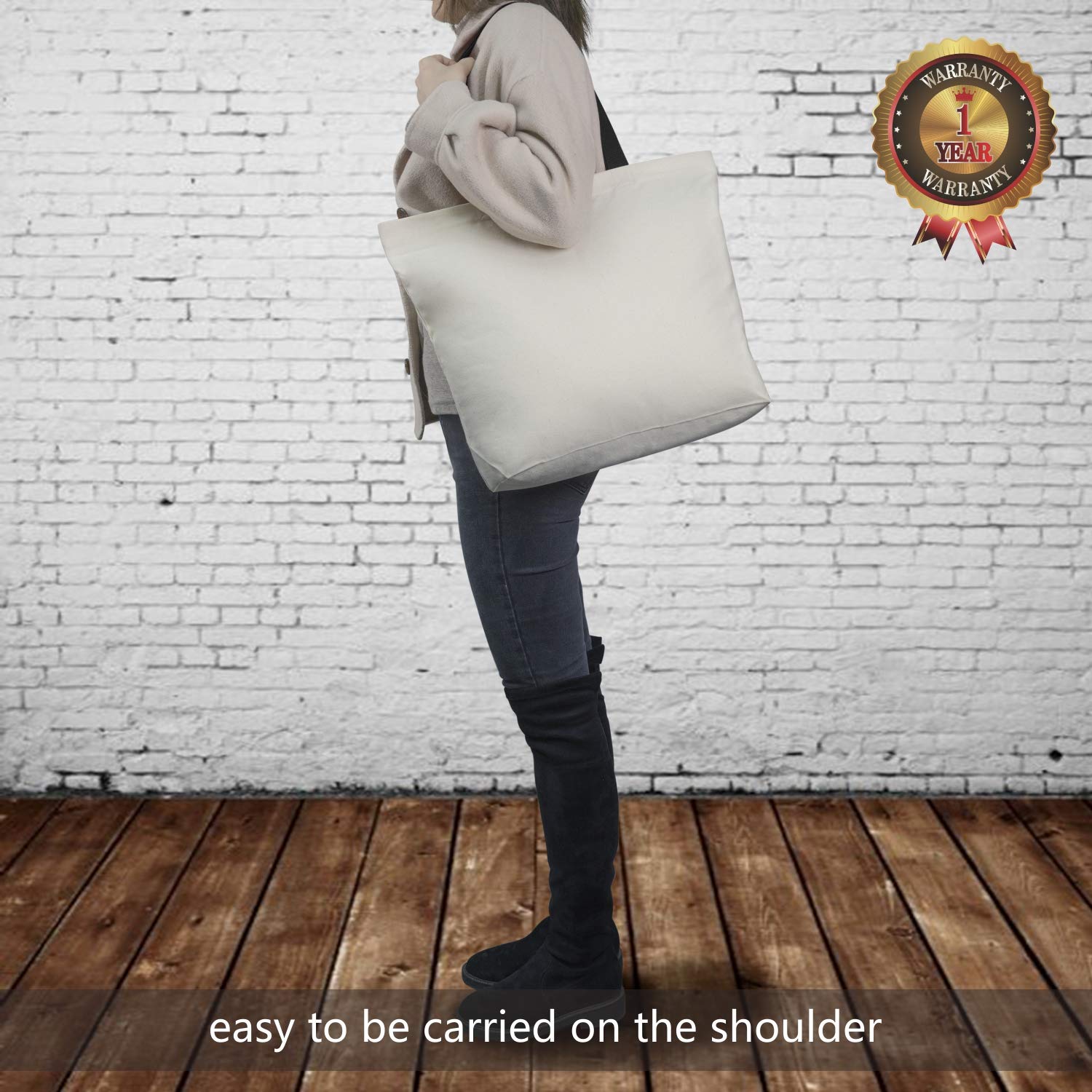 TOPDesign: bolsa de tela de gran capacidad para compras y almacenamiento.