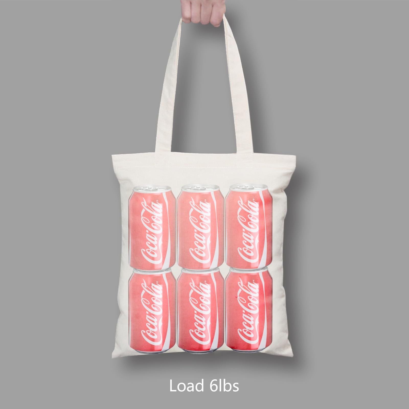 TOPDesign bolsa de algodón 11.8x13, uso diario práctico y reutilizable.