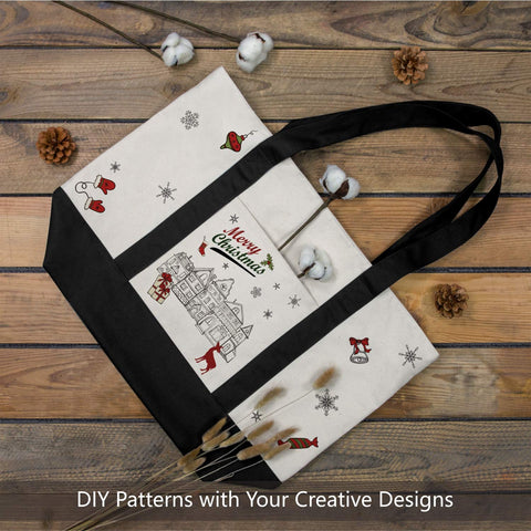 TOPDesign bolsa tote con asa de 25 pulgadas para llevar al hombro.