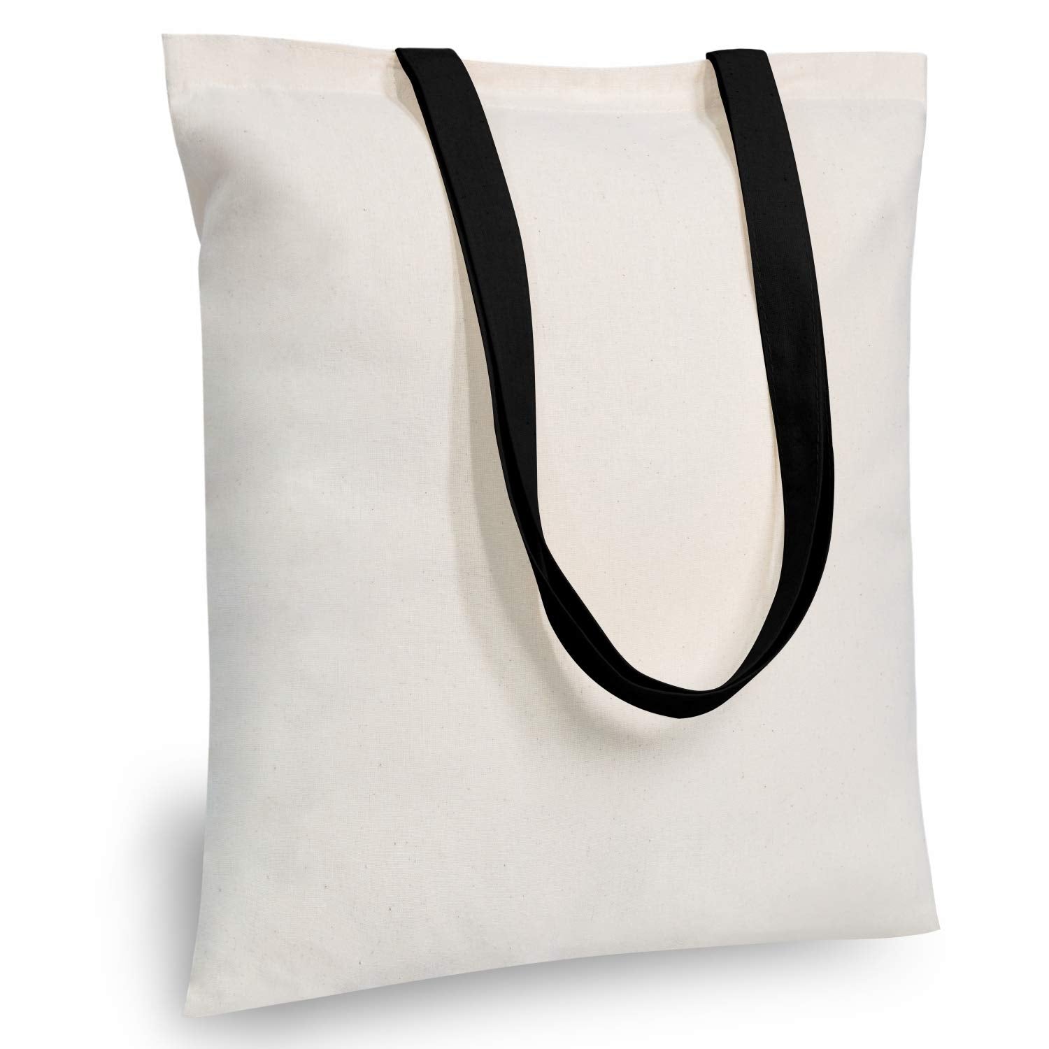 TOPDesign pack de 5 totes en algodón natural, ideal para compras diarias.