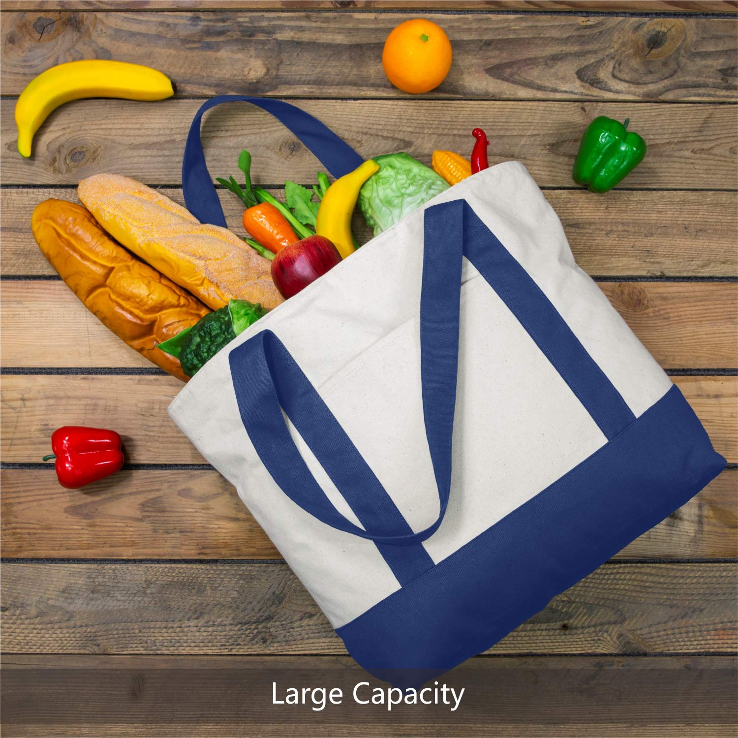 Bolsa TOPDesign de gran capacidad 21x15x6 pulgadas para lo esencial.