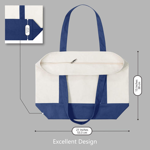 Bolsa TOPDesign de algodón 100% resistente para uso diario.
