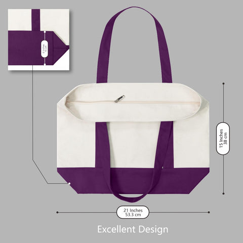 TOPDesign bolsa reutilizable para uso diario en playa, escuela y trabajo.