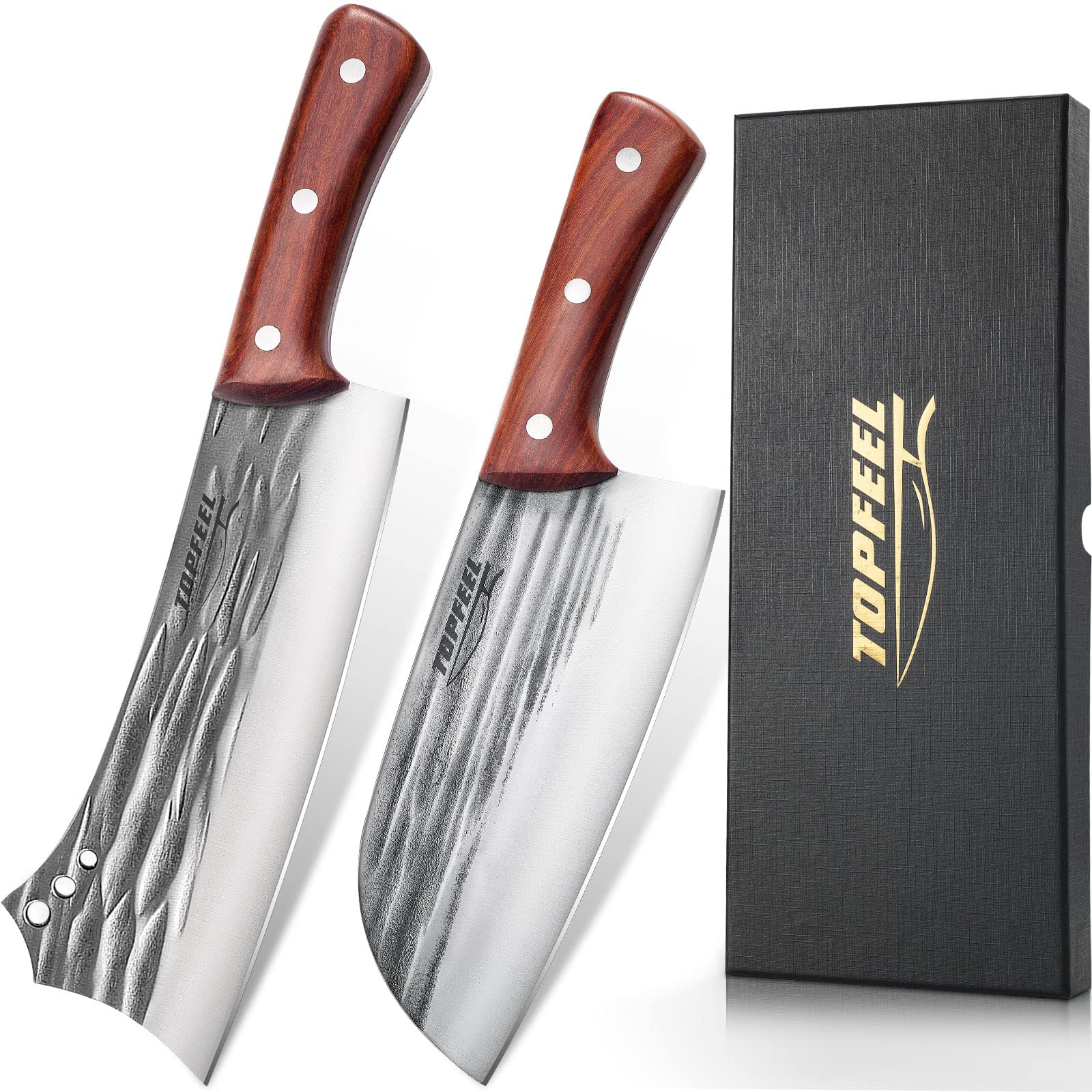 Topfeel cuchillo de carne 7,5 pulgadas, filo afilado para cortes precisos