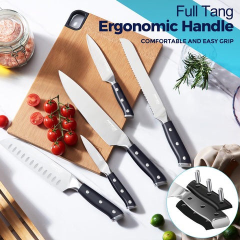 Topfeel cuchillo santoku 8 pulgadas, versátil para verduras y carne.