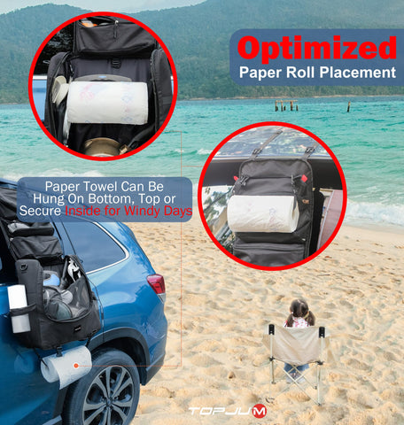 TOPJUM Camp Kitchen Organizer sistema de colgado innovador para coche o barco.