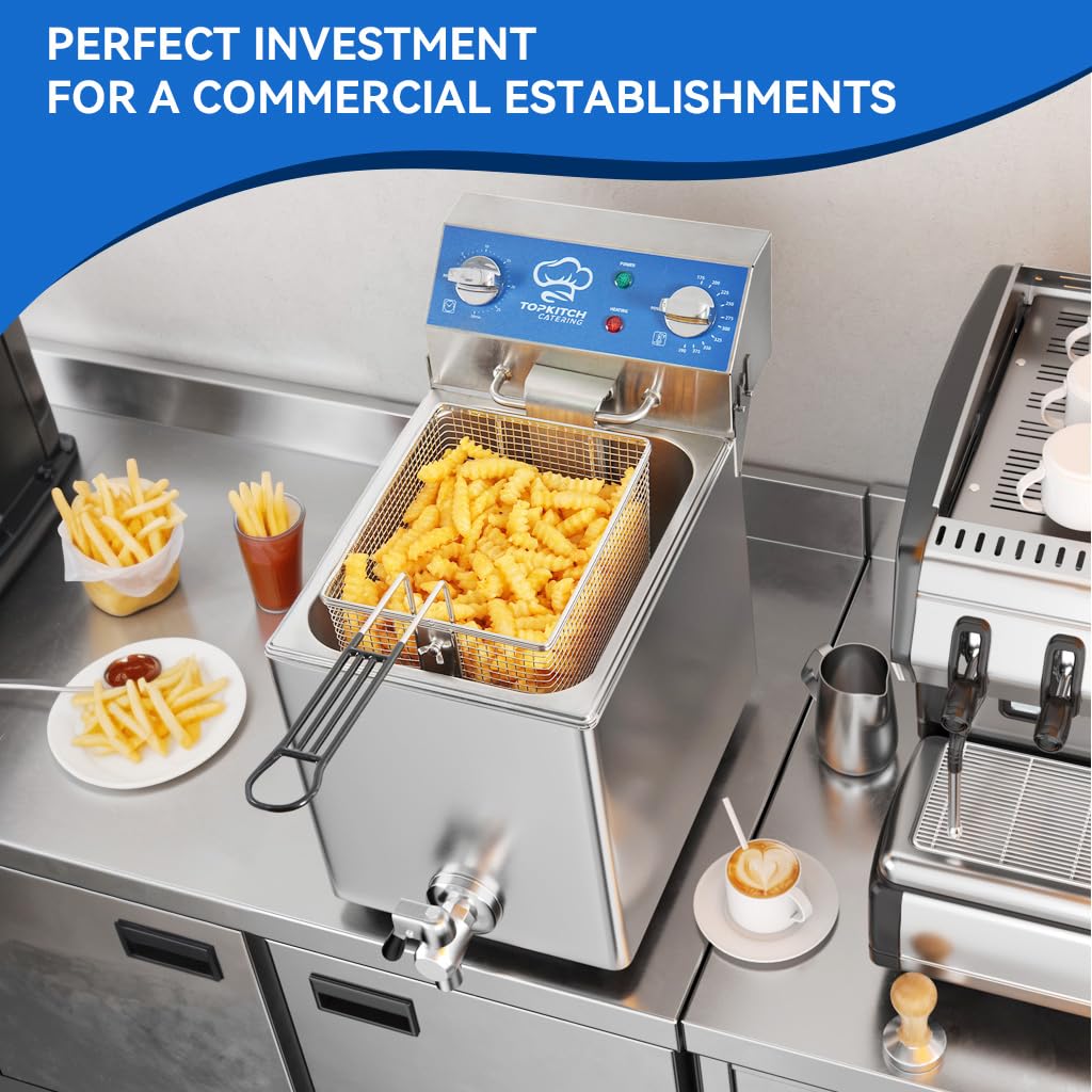 TOPKITCH capacidad de 8.5qt ideal para porciones grandes.
