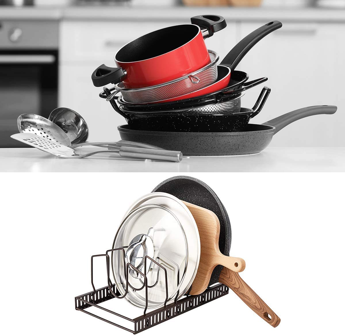 Toplife divisores ajustables tapas que se adaptan