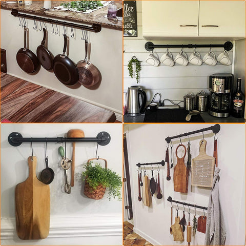Toplife organizador para ollas y tapas, ahorro de espacio en la cocina.
