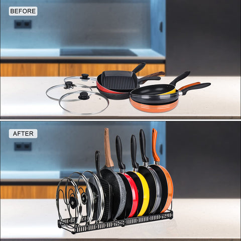 Toplife organizador para bandejas y hornos, manteniendo las piezas grandes organizadas.