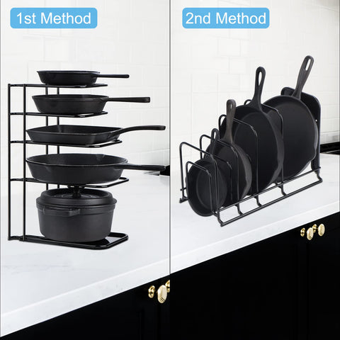 Toplife Organizador compacto para armario, ahorra espacio en la cocina.