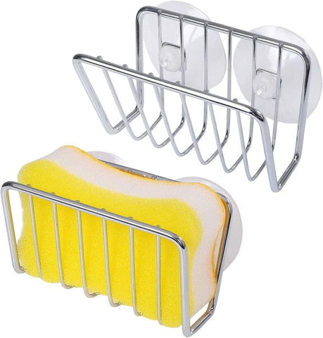 Toplife soporte esponja para fregadero, diseño abierto facilita drenaje y limpieza.