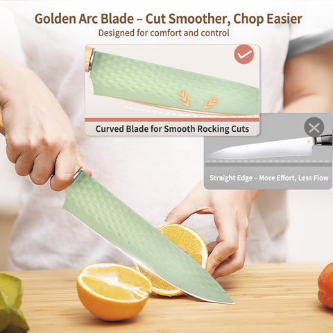 TOPLUCKY cuchillo deshuesar verde, filo resistente para despiece suave