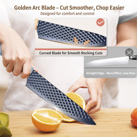 Toplucky-cuchillo-rebanador-8-pulgadas, ideal para lonjas uniformes.